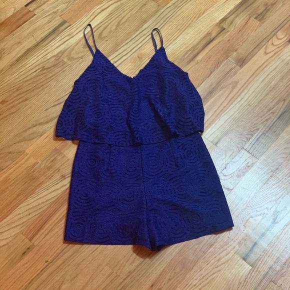 Lilly Pulitzer Caia Romper Mystical Knotty Lace - Picture 2 of 8